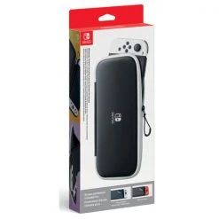 Nintendo Switch-Tasche -Schutzfolie - Schwarz/Weiss - Gaming