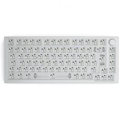 Glorious PC Gaming Race GMMK Pro TKL Gaming Keyboard Barebone - White Ice ISO-Layout - GLO-GMMK-P75-RGB-ISO-W - Gaming Tastatur