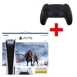 Sony Computer Entertainment Playstation 5 + God Of War + Dualsense PS5 Controller Midnight Black Bundle - Nintendo Switch Bundles