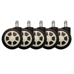 LC-Power Ersatzrollen Gaming Stuhlrollen 5er Set Weiss - Gaming Stuhl