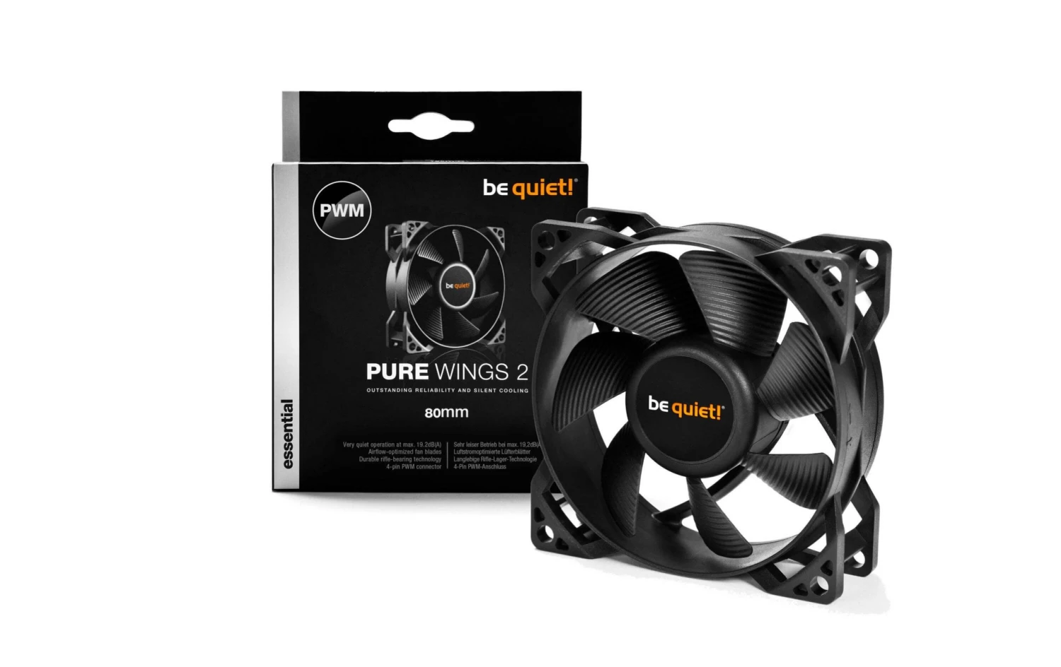 Be Quiet! PC-Lüfter Pure Wings 2 80mm PWM - PC Lüfter 4 Be Quiet! PC-Lüfter Pure Wings 2 80mm PWM - PC Lüfter – Bild 2